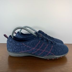 Skechers - Breathe Easy Slip On Blue Pink Black - Women’s 8.5
